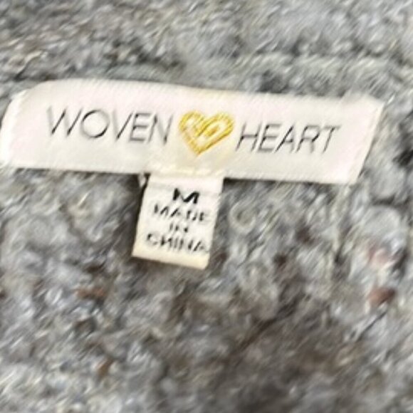 Woven Heart Women's Gray Mock Neck Oversized Pullover Dolman Sweater - Picture 8 of 9